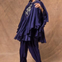 Jayanti Reddy Purple Satin Silk Dhoti -Outlet Loometta Store 283jr23 3