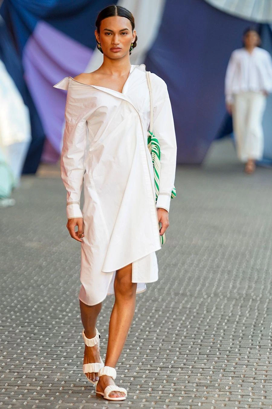 Bodice Ivory Asymmetric Shirt Dress 3 Bodice Ivory Asymmetric Shirt Dress