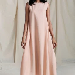 Mati Vari Aakaar Peach Dress