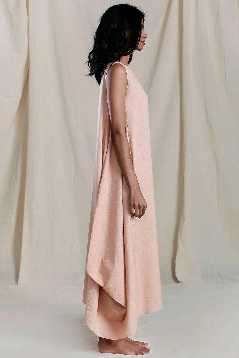 Mati Vari Aakaar Peach Dress 4 Mati Vari Aakaar Peach Dress - Image 2