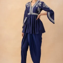 Jayanti Reddy Purple Zardosi Embellished Top -Outlet Loometta Store 28823jrs4 3