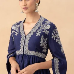 Jayanti Reddy Purple Zardosi Embellished Top -Outlet Loometta Store 28823jrs4 4