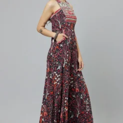 SVA Grey Abstract Printed Jumpsuit -Outlet Loometta Store 29523sva52 3