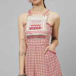 SVA Ivory Geometric Printed Jumpsuit -Outlet Loometta Store 29523sva53 4