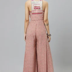 SVA Ivory Geometric Printed Jumpsuit -Outlet Loometta Store 29523sva53 5