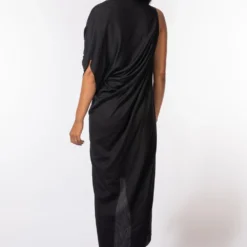 Stephany Black Deconstructed Dress -Outlet Loometta Store 297 step7 4