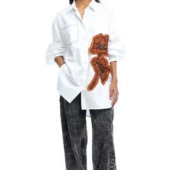 Kanika Goyal Label Heather Hand Embellished Shirt