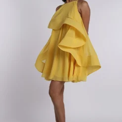 Gauri & Nainika Daffodil Yellow Dress -Outlet Loometta Store 2 1 1