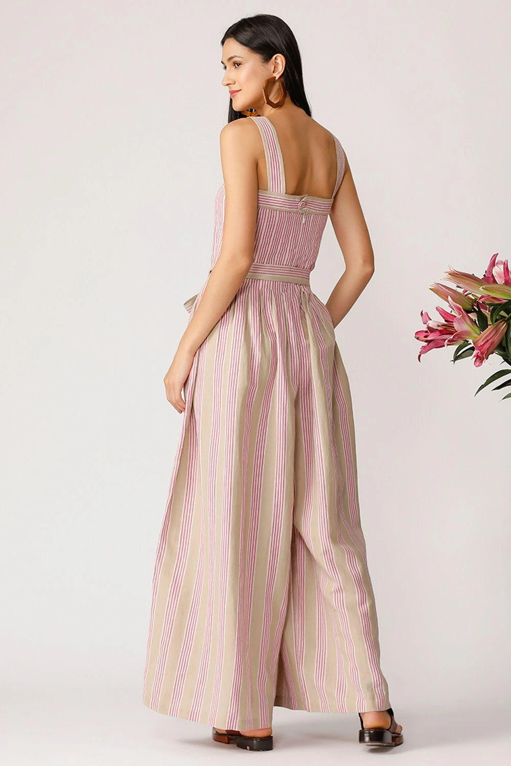 Payal Pratap Sleeveless Jumpsuit With Belt 6 Payal Pratap Sleeveless Jumpsuit With Belt - Image 4