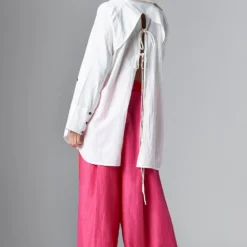 Chola White A-line Shirt 9 Chola White A-line Shirt -Outlet Loometta Store 3001ca05 4