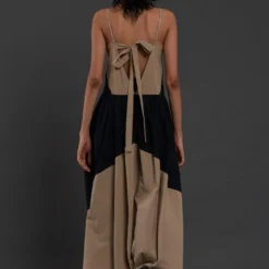 Mati Beige & Black Strappy Dress -Outlet Loometta Store 3012wo13 5