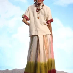 CAPISVIRLEO Ecru Embellished Top -Outlet Loometta Store 30623cp21 4