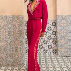 PATINE Valerie Hibiscus Red Pants