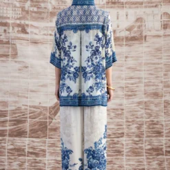 Rajdeep Ranawat Blue Maizah Floral Top 14 Rajdeep Ranawat Blue Maizah Floral Top -Outlet Loometta Store 3103rr01 7