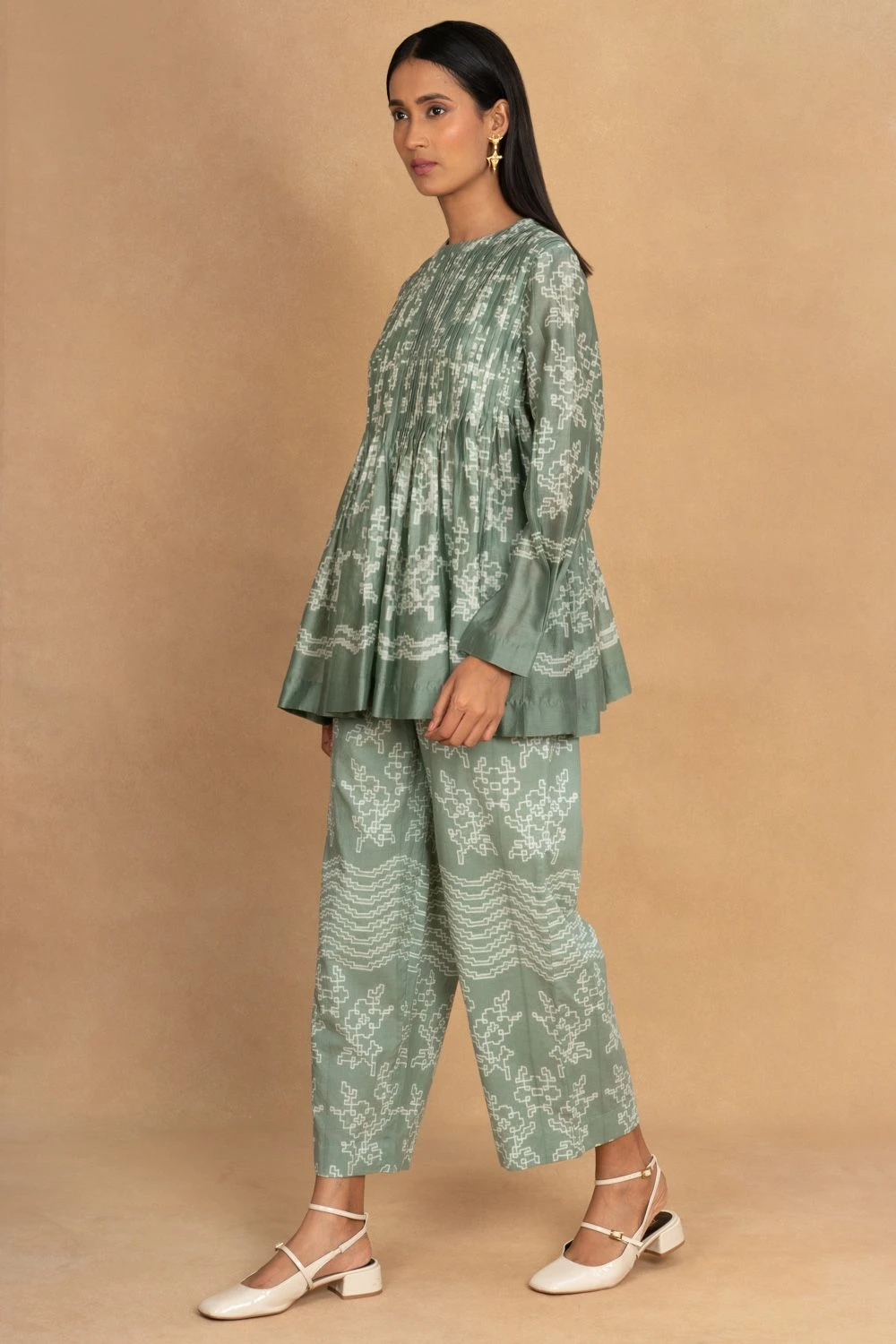 Ikai Granite Green Shibori Top 4 Ikai Granite Green Shibori Top - Image 2