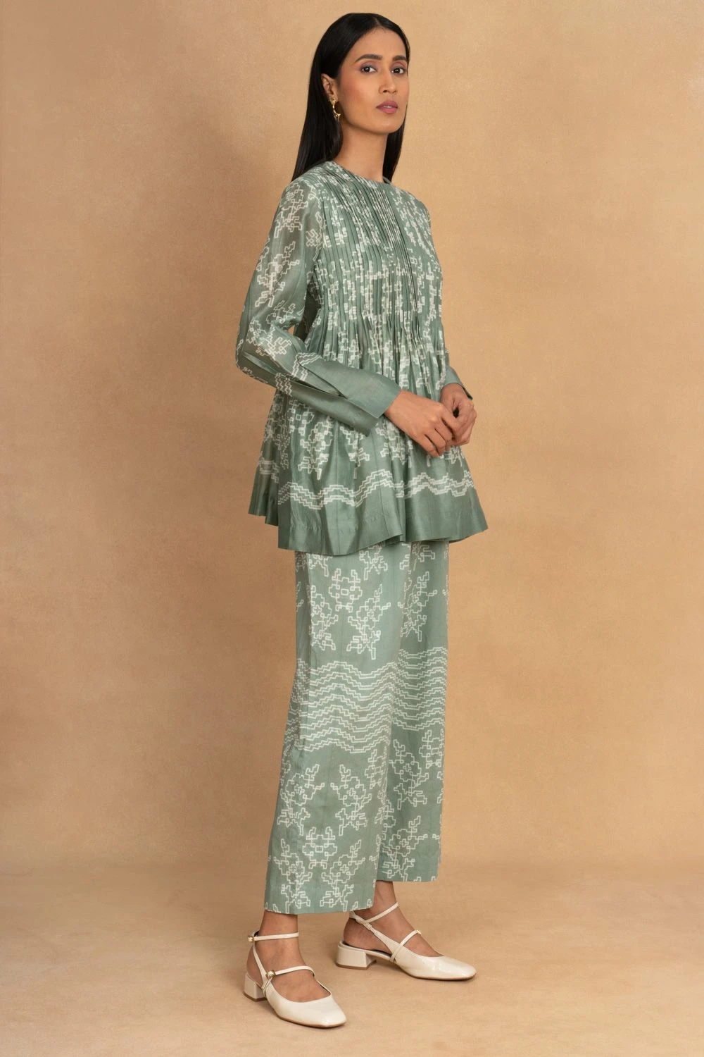 Ikai Granite Green Shibori Top 5 Ikai Granite Green Shibori Top - Image 3