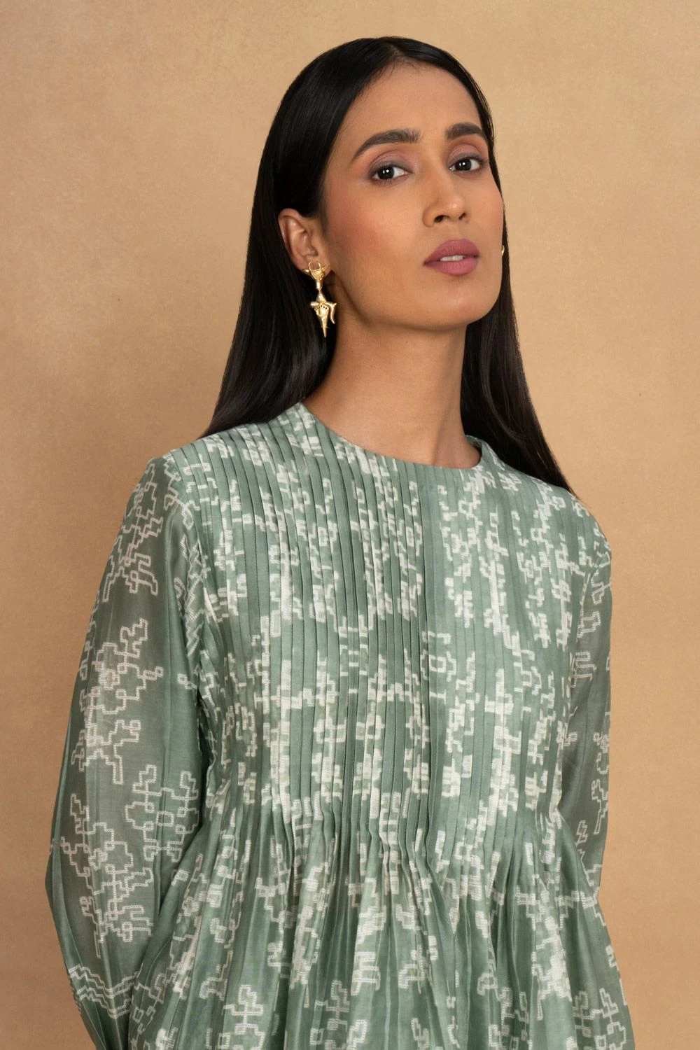 Ikai Granite Green Shibori Top 6 Ikai Granite Green Shibori Top - Image 4