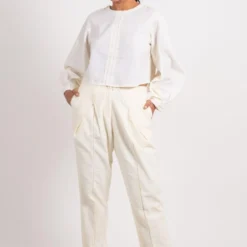 Ahmev Shoulder Buttoned Top