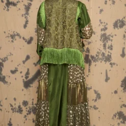 Rara Avis Olive Gathered Midi Dress -Outlet Loometta Store 3823ra12 3