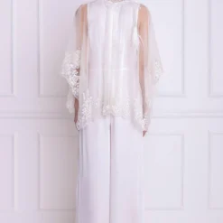 Dilnaz Ivory Draped Kaftan Jumsuit -Outlet Loometta Store 39dil16 3