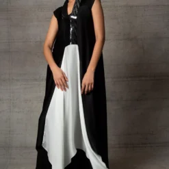 Amit Aggarwal Black & White Metallic Dress 11 Amit Aggarwal Black & White Metallic Dress -Outlet Loometta Store 410am13 3