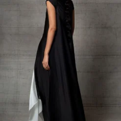 Amit Aggarwal Black & White Metallic Dress 15 Amit Aggarwal Black & White Metallic Dress -Outlet Loometta Store 410am13 7