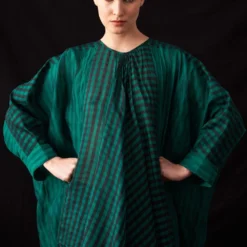 Amrich Tani Radiant Green Silk Hand-Woven Shirt -Outlet Loometta Store 41123am15 3