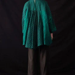 Amrich Tani Radiant Green Silk Hand-Woven Shirt -Outlet Loometta Store 41123am15 6