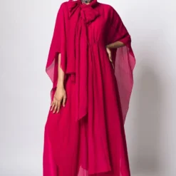 REIK Magenta Sevile Kaftan And Noir Jumpsuit