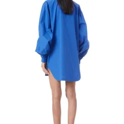 Kanika Goyal Label Blue Droopy Floral Hand Embellished Shirt -Outlet Loometta Store 4423kgl50 5