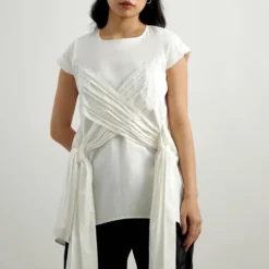 ECHO White Criss Cross Top -Outlet Loometta Store 476919 5