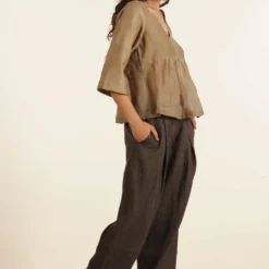 Urbania Golden Sand Gathered Top -Outlet Loometta Store 4823ua17 3 1