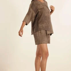 Urbania Hazelnut Silk Shorts -Outlet Loometta Store 4823ua18 3 1