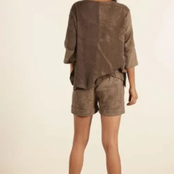 Urbania Hazelnut Silk Shorts -Outlet Loometta Store 4823ua18 4 1