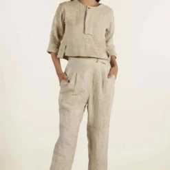 Urbania Crackled Linen Top