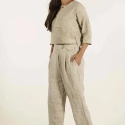 Urbania Crackled Linen Top -Outlet Loometta Store 4823ua9 3 1