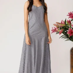 Payal Pratap Handloom Cotton Checkered Slip Dress