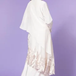 Aikeyah White Embroidered Layered Dress -Outlet Loometta Store 511ak06 5