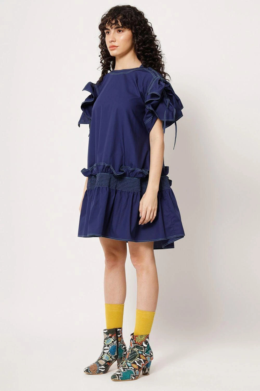 Two Point Two Navy Blue Samu Dress 4 Two Point Two Navy Blue Samu Dress - Image 2