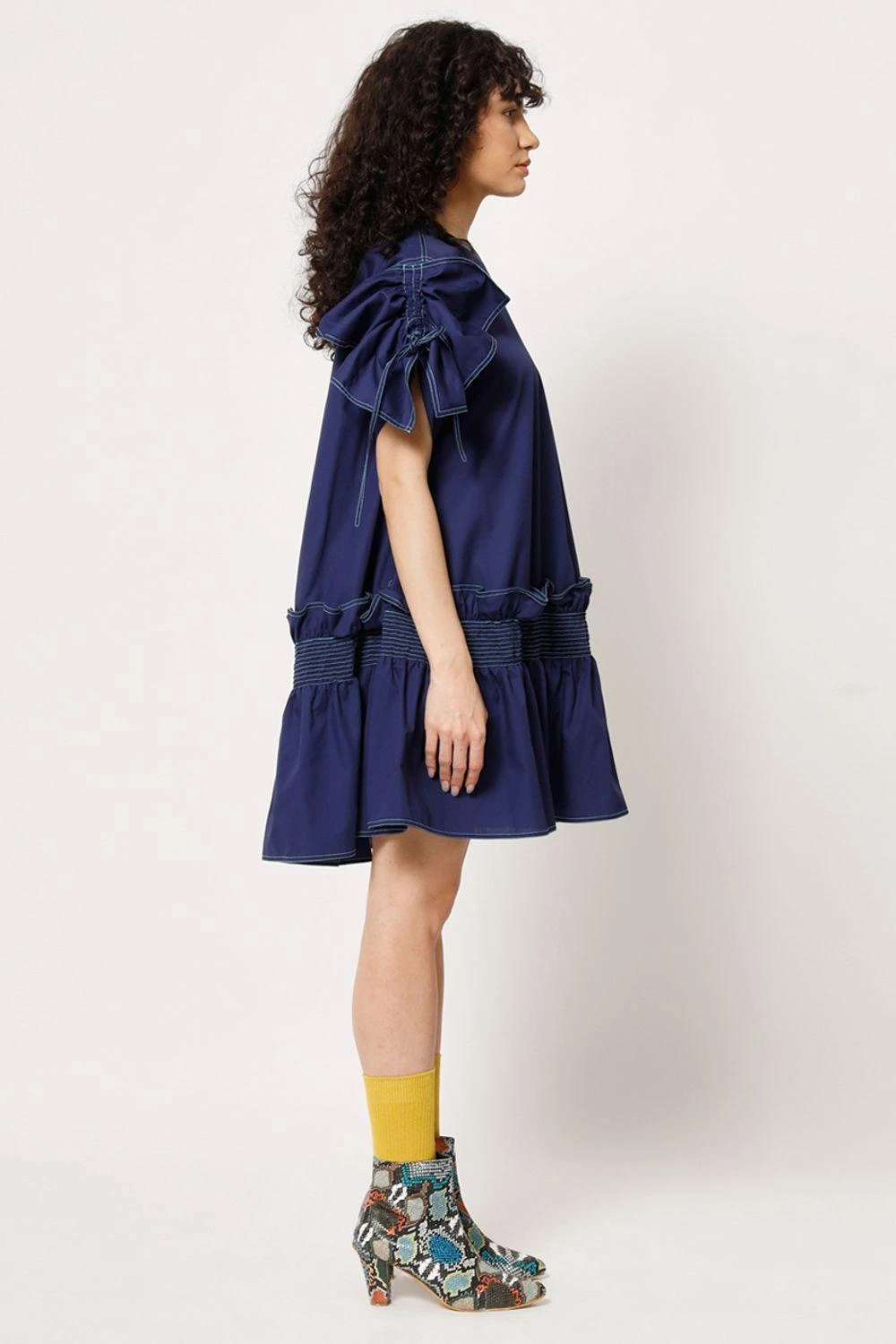 Two Point Two Navy Blue Samu Dress 6 Two Point Two Navy Blue Samu Dress - Image 4