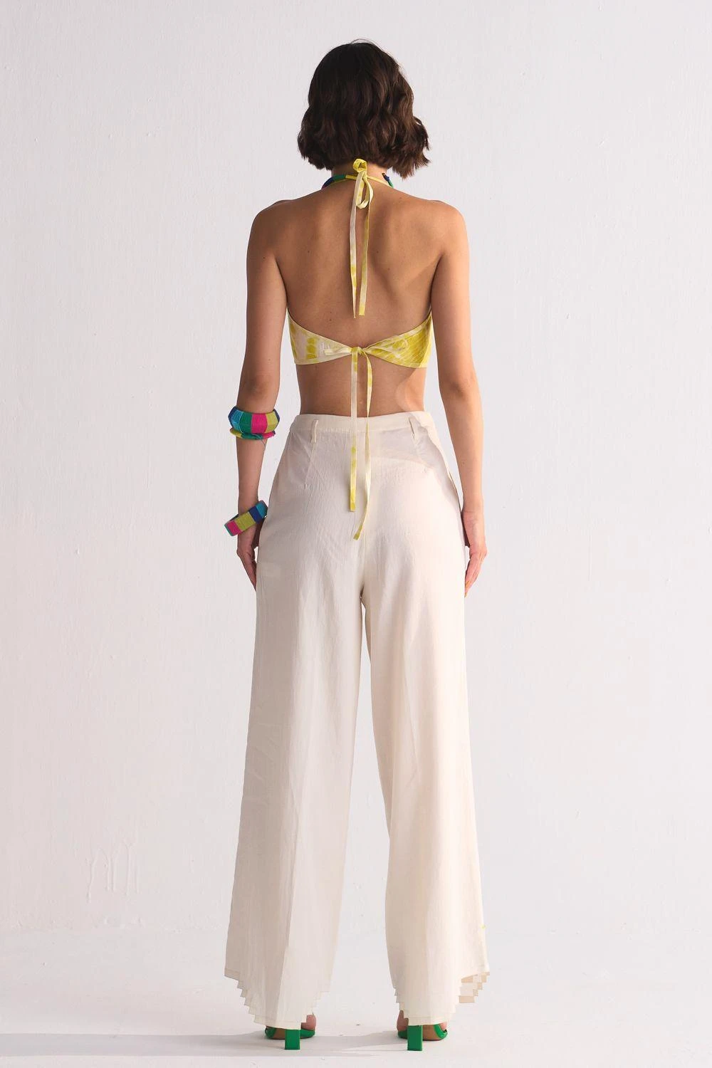 Ikai Ivory Cutwork Elasticated Straight Pants 6 Ikai Ivory Cutwork Elasticated Straight Pants - Image 5