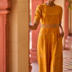 Punit Balana Mustard Embellished Jumpsuit -Outlet Loometta Store 61123pb3 3 2