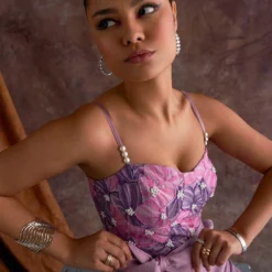 Sakshi Khetterpal Roseate Chanderi Corset Jumpsuit 12 Sakshi Khetterpal Roseate Chanderi Corset Jumpsuit -Outlet Loometta Store 6124sk48 5