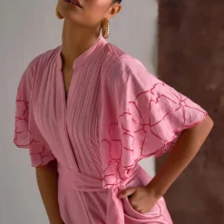 Sakshi Khetterpal Garden Inspired Chanderi Jumpsuit -Outlet Loometta Store 6124sk53 3