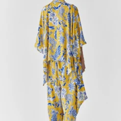 Studio RIGU Yellow Pineapple Printed Jumpsuit & Cape Set -Outlet Loometta Store 6923sr2 4