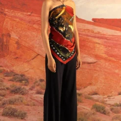 Shivan & Narresh Wilding Scarf Top 8 Shivan & Narresh Wilding Scarf Top -Outlet Loometta Store 711sn11 3