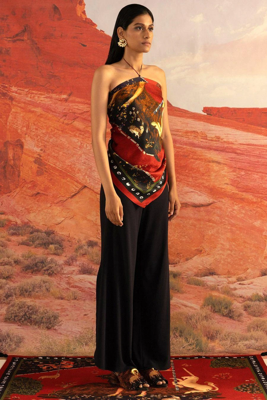 Shivan & Narresh Wilding Scarf Top 5 Shivan & Narresh Wilding Scarf Top - Image 3