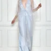 Dilnaz Ice Grey Embellished Kaftan & Jumpsuit -Outlet Loometta Store 7723diz57 1