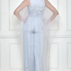 Dilnaz Ice Grey Embellished Kaftan & Jumpsuit -Outlet Loometta Store 7723diz57 3