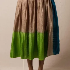 Injiri Beige Clamp Bandhani Skirt -Outlet Loometta Store 84inj12 2